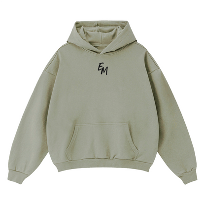 "LIVE WITH PASSION" Oversize Fleeced Hoodie