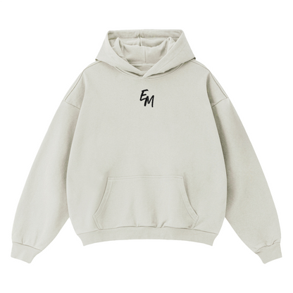 "LIVE WITH PASSION" Oversize Fleeced Hoodie