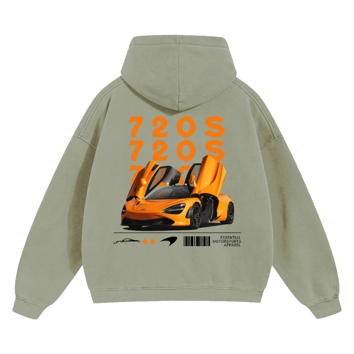 "720S" Oversize Fleeced Hoodie