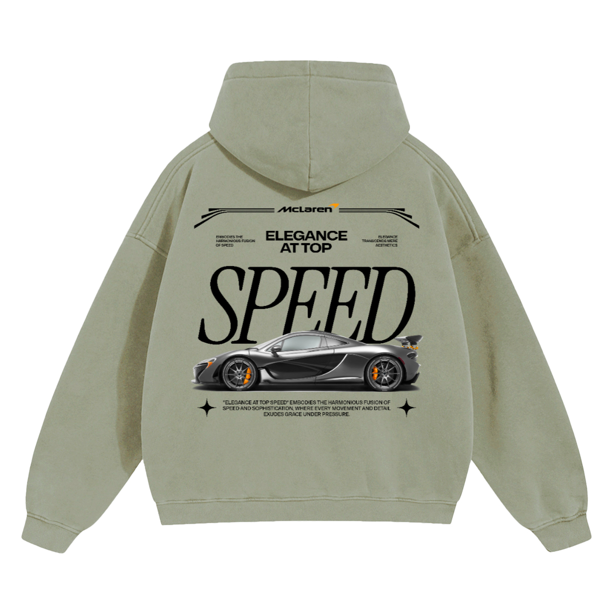 "P1" Oversize Fleeced Hoodie