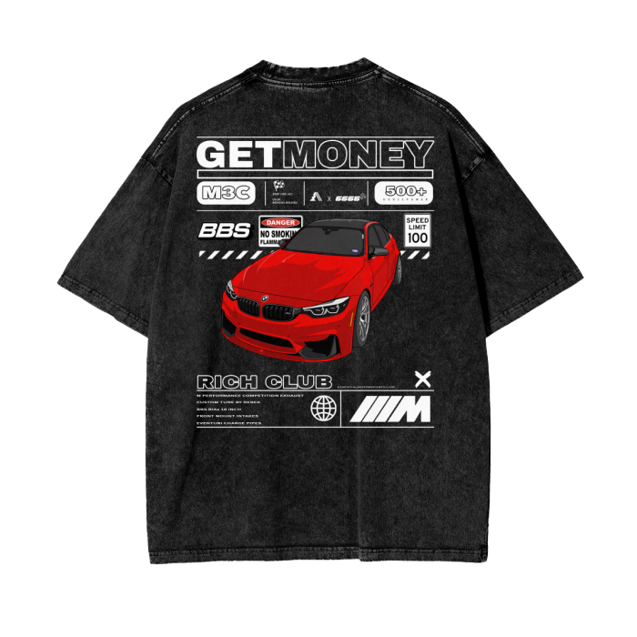 EM x F80DEE Oversize Snow Washed Tee