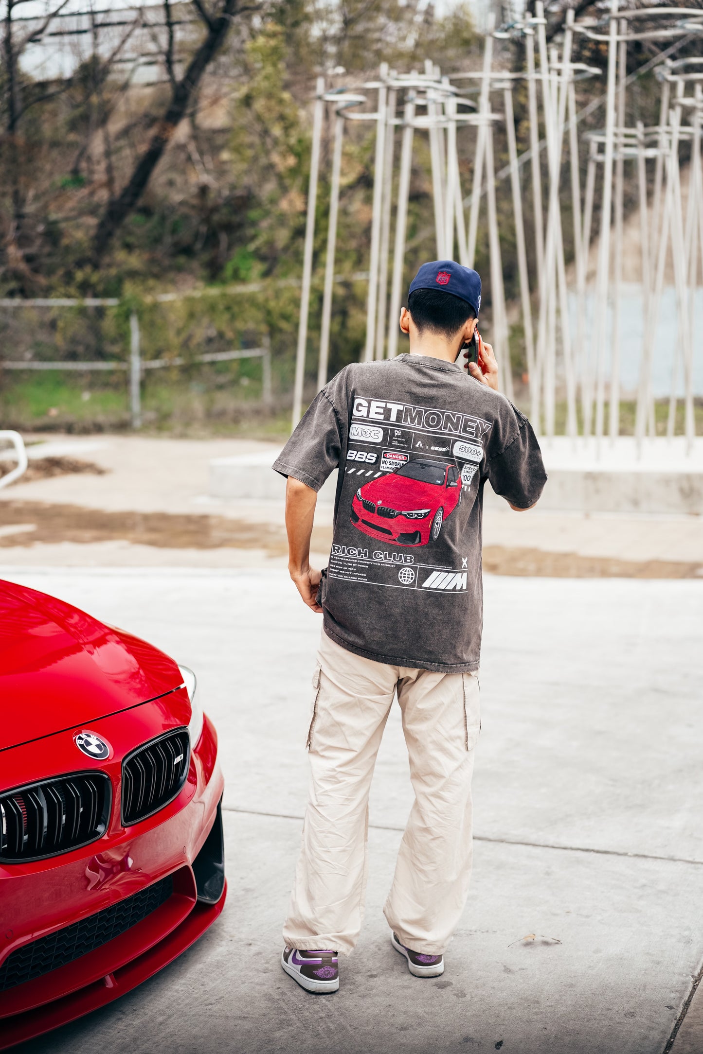 EM x F80DEE Oversize Snow Washed Tee