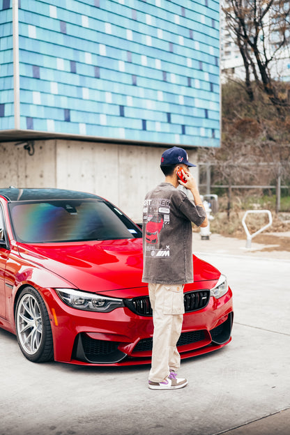 EM x F80DEE Oversize Snow Washed Tee