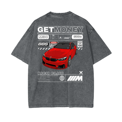 EM x F80DEE Oversize Snow Washed Tee